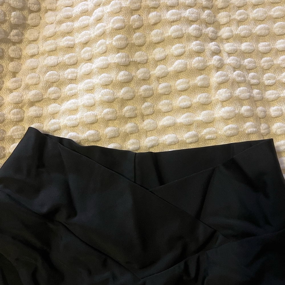 Aerie black crossover bikini bottoms